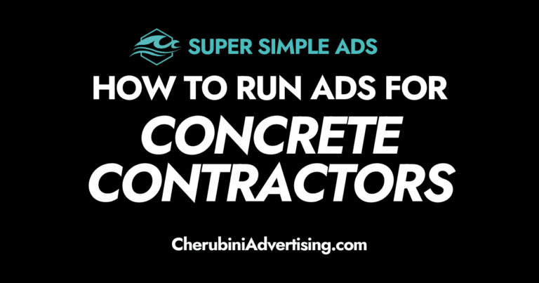 how to run ads for concrete contractors