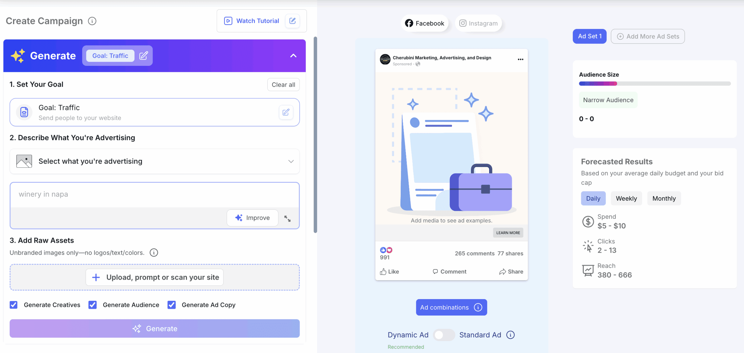 super simple ads dashboard