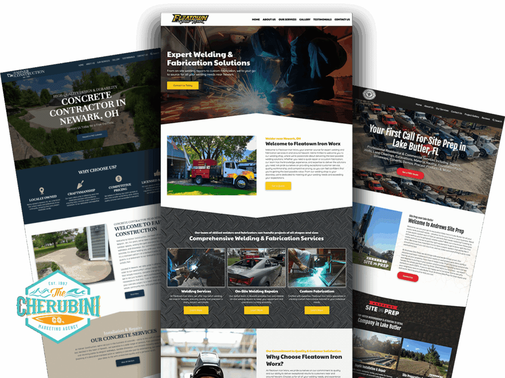 Cherubini Designs website examples