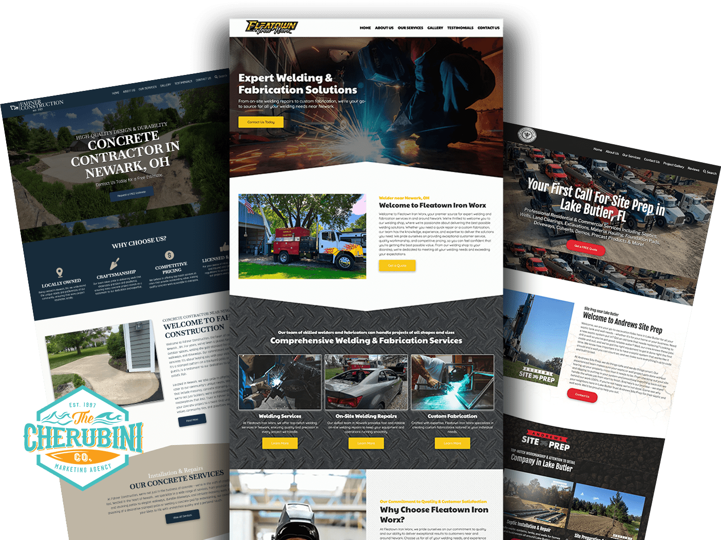 Cherubini Designs website examples