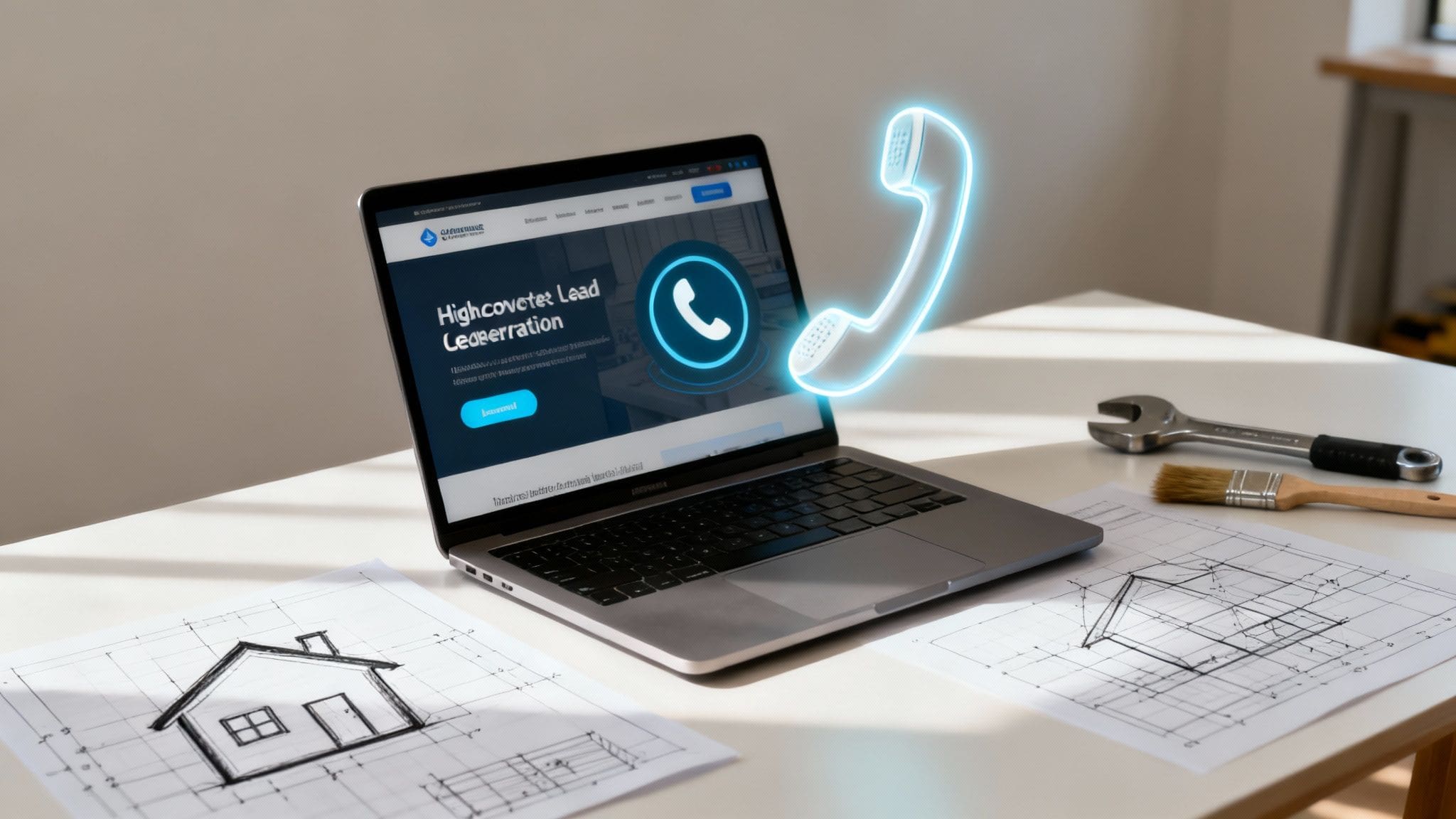 lead gen website for home service contractors