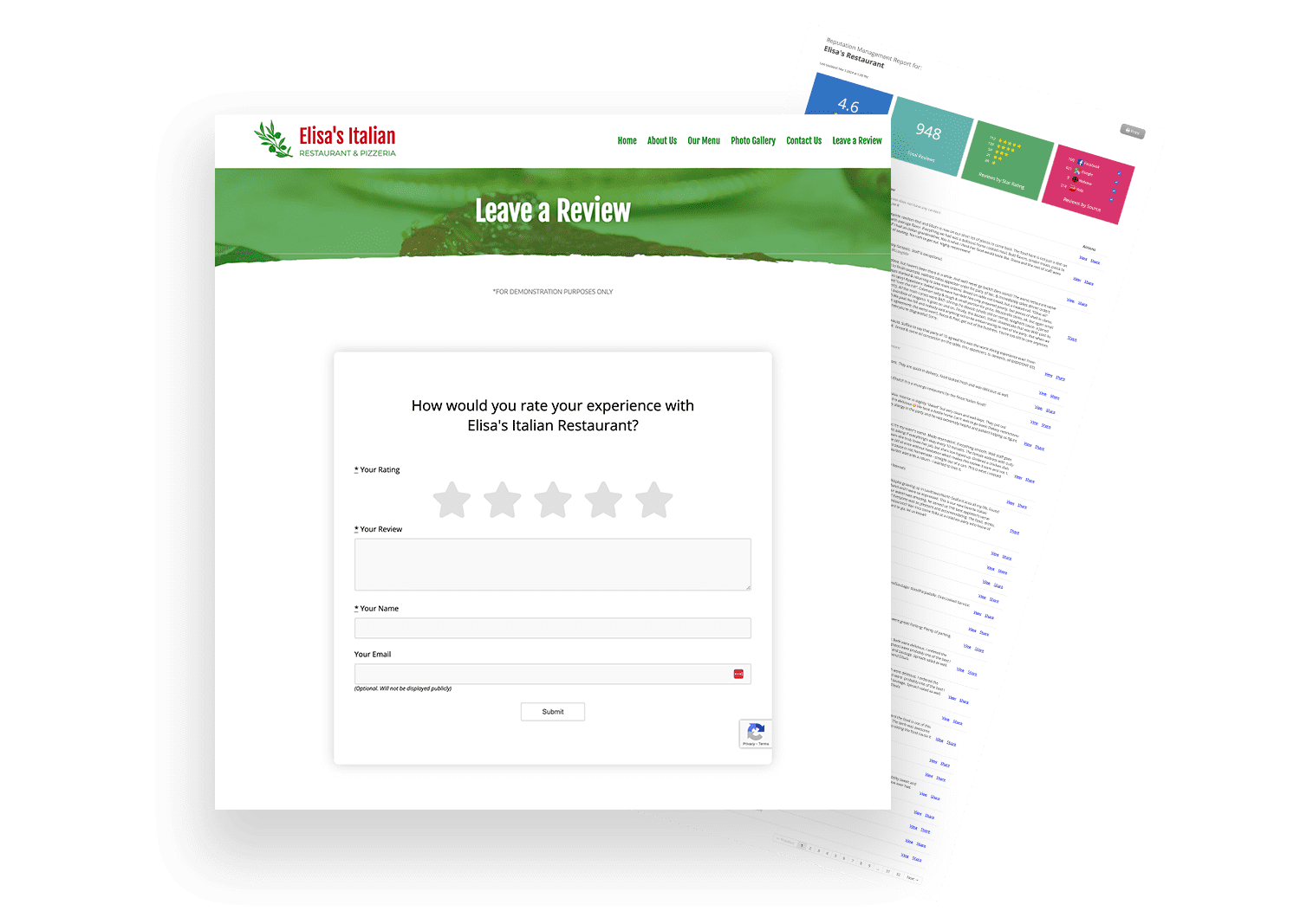 reviews example image