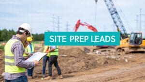 lead gen for site prep contractors