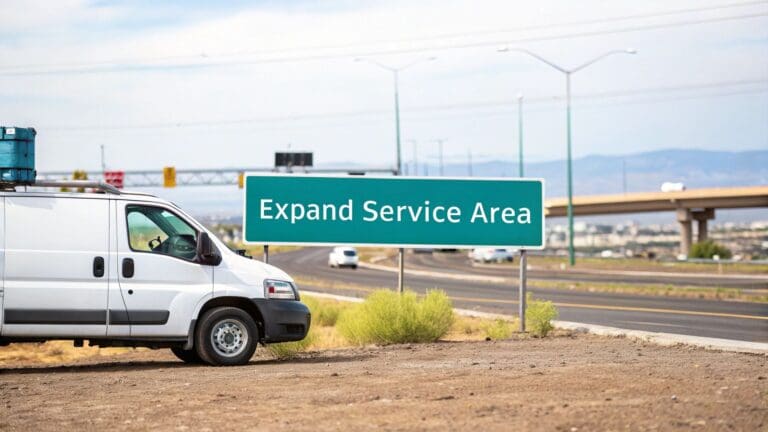 how to expand contractor service area online