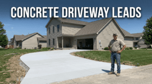 concrete driveway leads for contractors