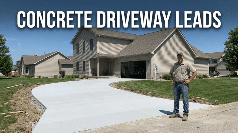 concrete driveway leads for contractors