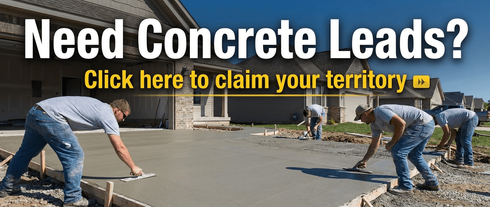 need concrete leads