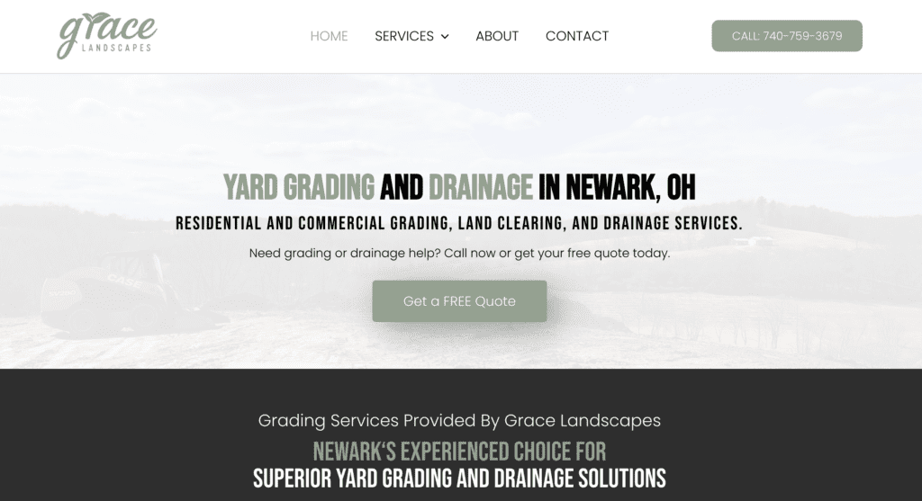 top yard grading contractor in newark, newark grading and drainage